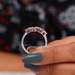 [Multi Shape Diamond Ring By One Side]-[Ouros Jewels]