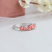 [Side Looks of Pink Diamond Wedding Band]-[Ouros Jewels]