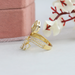 [Side View of Pear Diamond Bypass Ring]-[Ouros Jewels]