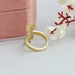 [Back View of Pear Diamond Bypass Setting Engagement Ring]-[Ouros Jewels]