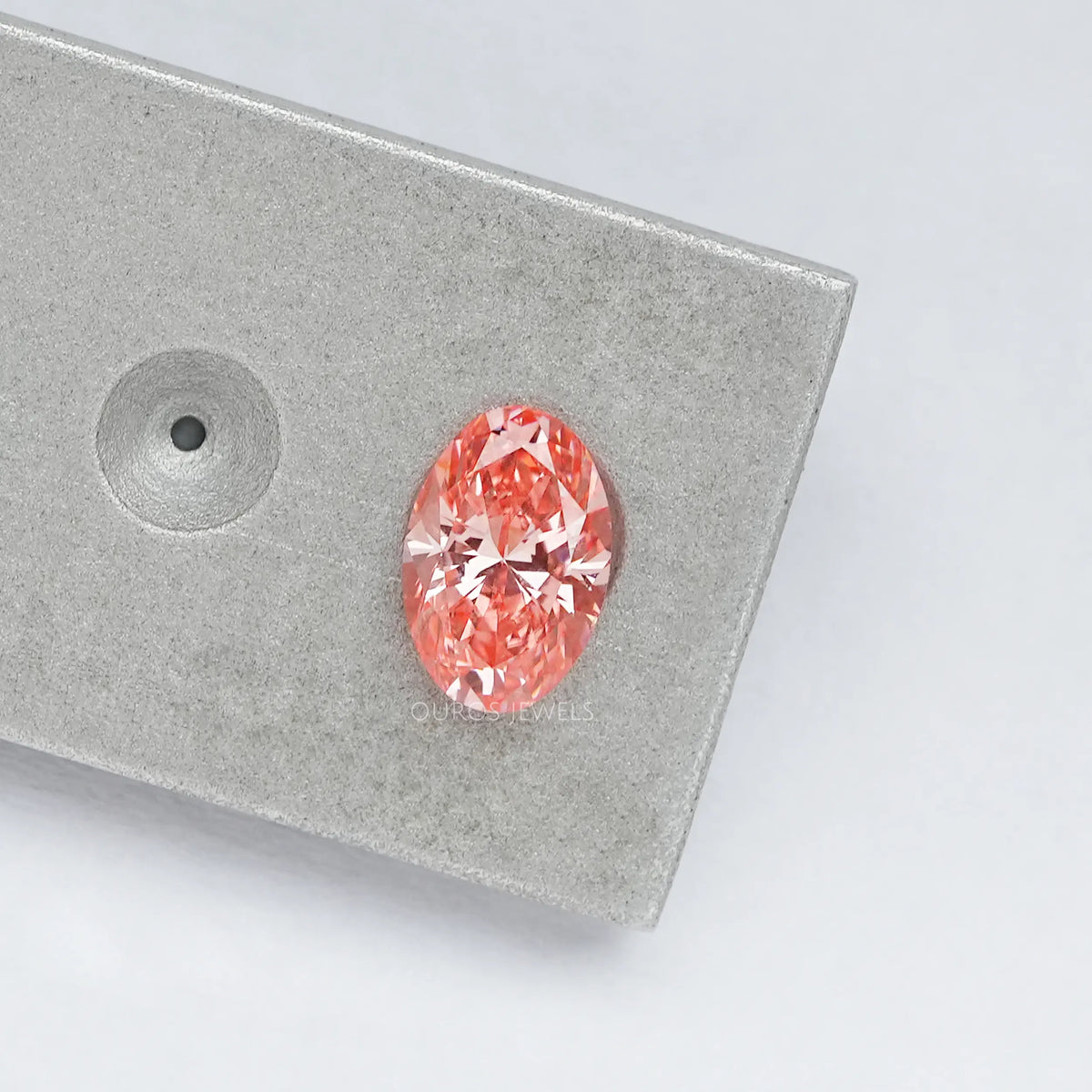 0.60 Carat Pink Oval Cut Lab Diamond Loose