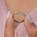 Side View Of Round Cut Lab Diamond Half Eternity Stacking  Wedding Band
