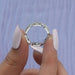 round diamond link ring 