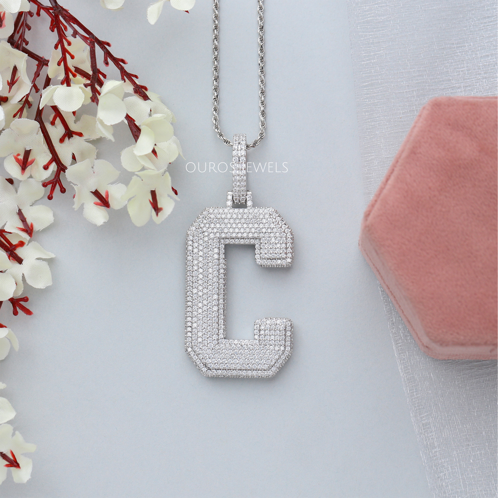 Letter c diamond necklace on sale