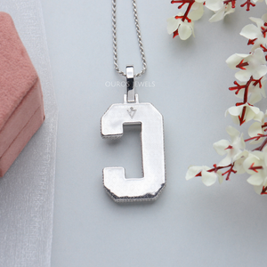 C initial diamond pendant