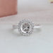 Halo Round Diamond Semi Mount Ring