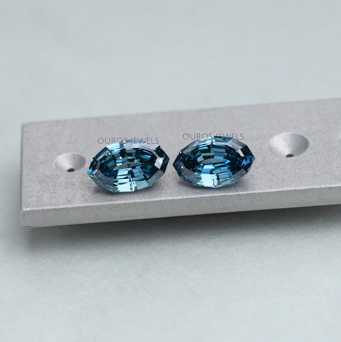 [Facets View Of Step Cut Oval Diamonds]-[Ouros Jewels]