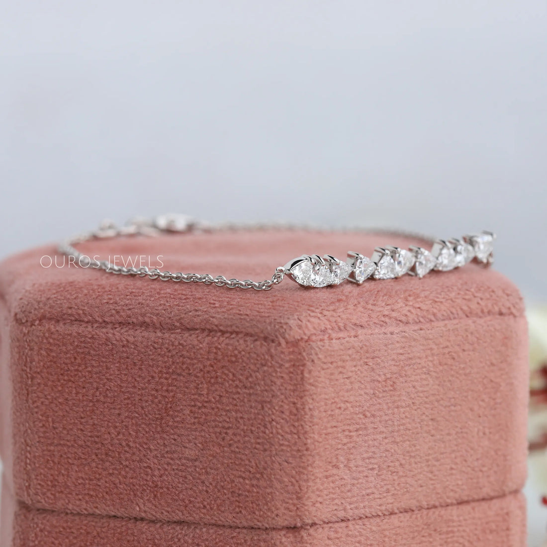 Trillion Cut lab Diamond Bracelet