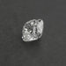 2.5 Carat Cushion Cut Loose Diamond placed on a dark background.