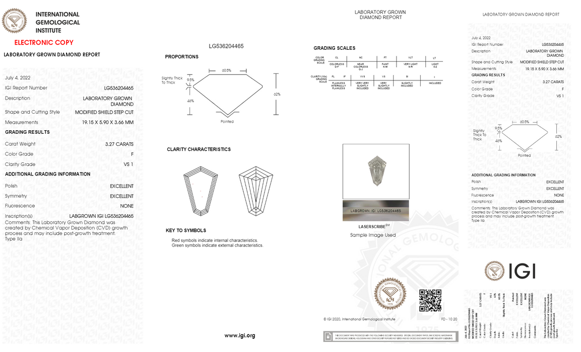 Long Kite Cut Loose Diamond