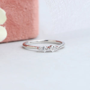 Antique Shape Kite Cut Anniversary Ring