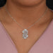 [Round Diamond Cluster Pendant]-[Ouros Jewels]