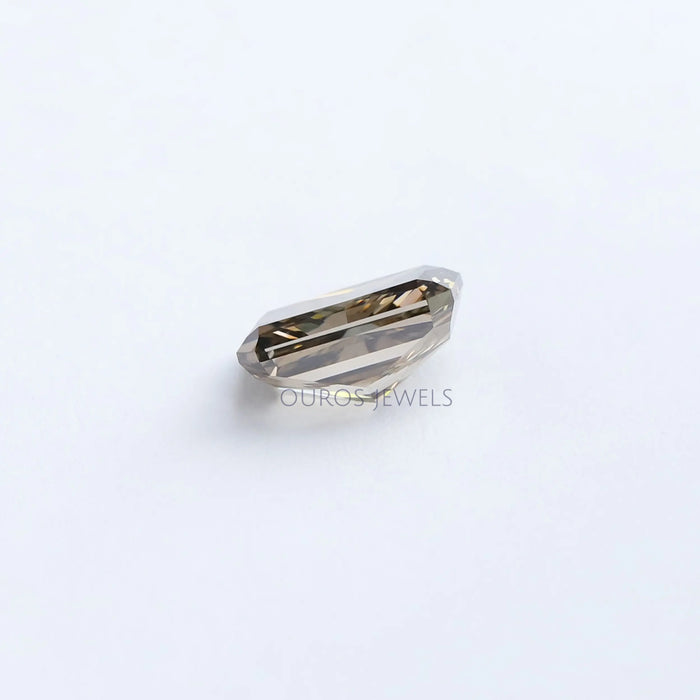 Olive Radiant Cut Lab Grown Diamond