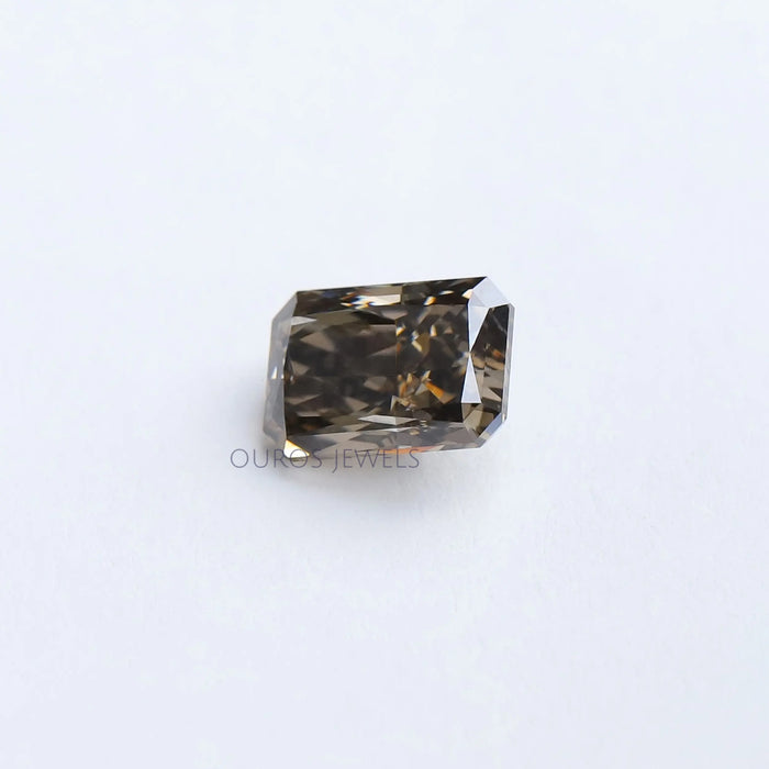 Olive Radiant Cut Lab Grown Diamond