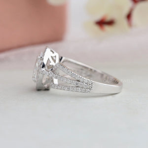 [925 Sterling Silver Diamond Ring]-[Ouros Jewels]