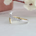 [Side View of Pear and Round Bypass Ring]-[Ouros Jewels]