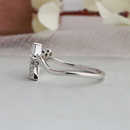 Pear Diamond Bypass Anniversary Ring Rings