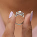 Stunning pear lab made diamond ring for beloved