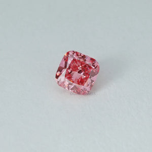 0.42 Carat Each Pink Cushion Cut Lab Grown Diamond