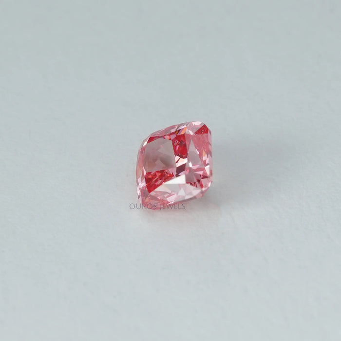 Pink Cushion Cut Lab Grown Diamond Pair
