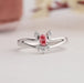 [Front View of Pink Oval Cut Cluster Ring]-[Ouros Jewels]