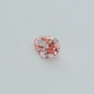 0.42 Carat Each Pink Pear Lab Grown Diamond