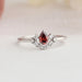 Pear And Round Cut Hand Made Diamond Ring, An Ideal Proposal Ring