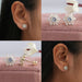 [18K Yellow Tapered Baguette Earring]-[Ouros Jewels]