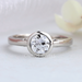 [Old European Round Cut Bezel Set Solitaire Wedding Ring]-[Ouros Jewels]