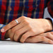 [Looks Of Inside Diamond Band On Hand]-[Ouros Jewels]