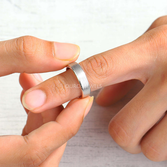 round gemstone and mens diamond band 