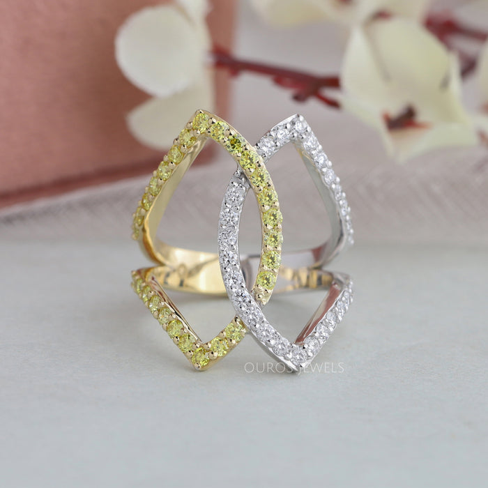 Round Cut Cocktail Party Wear Ring