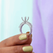 baguette cut semi mount ring 