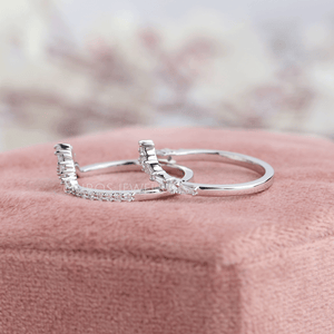 [Baguette Cut Diamond Platinum Ring]-[Ouros Jewels]