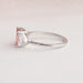 [Side View Of Stanning Lab Diamond Engagement Ring Made In 14K White Gold]-[Ouros Jewels]